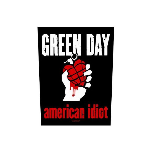 GREEN DAY: American Idiot (hátfelvarró / backpatch) GREEN DAY: American Idiot (hátfelvarró / backpatch)