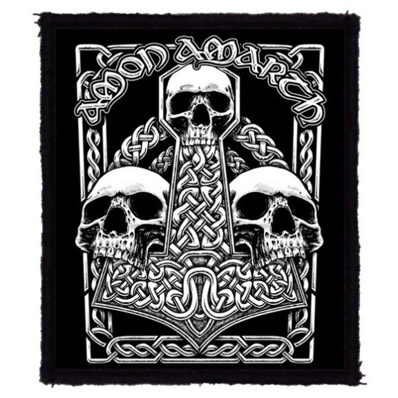 AMON AMARTH: Three Skulls (8 cm x 9,5 cm) AMON AMARTH: Three Skulls (8 cm x 9,5 cm)