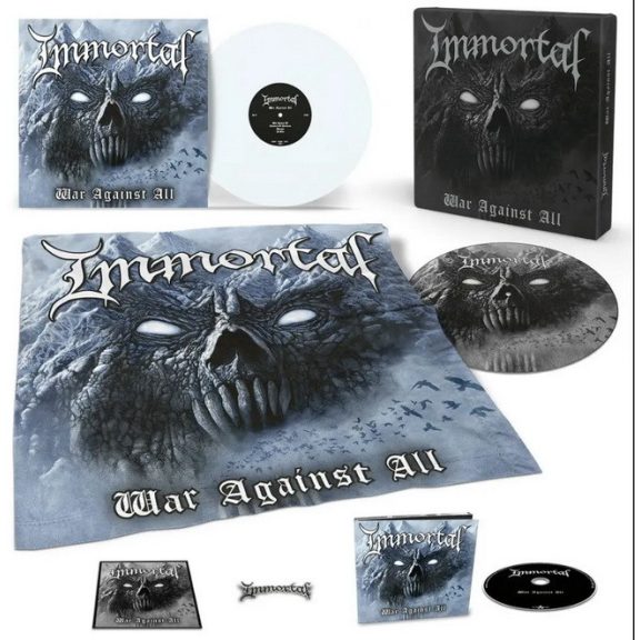 IMMORTAL: War Against All (LP white,+CD, patch, flag box) IMMORTAL: War Against All (LP white,+CD, patch, flag box)