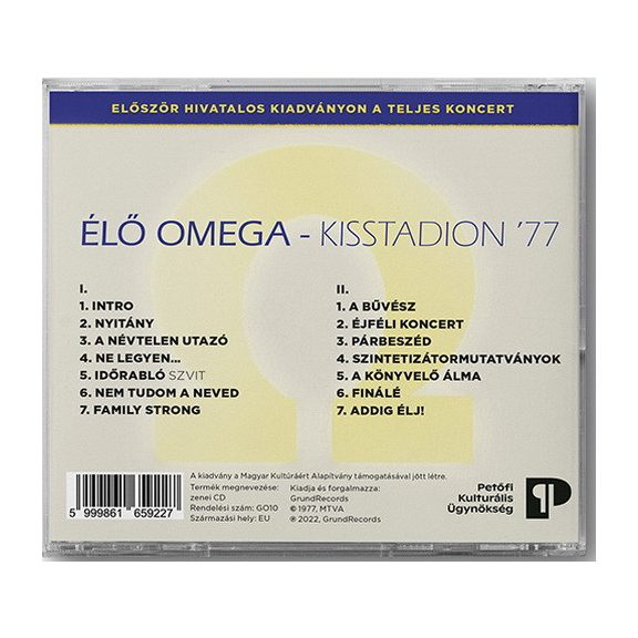 OMEGA: Élő Omega Kisstadion 1977 (2CD)