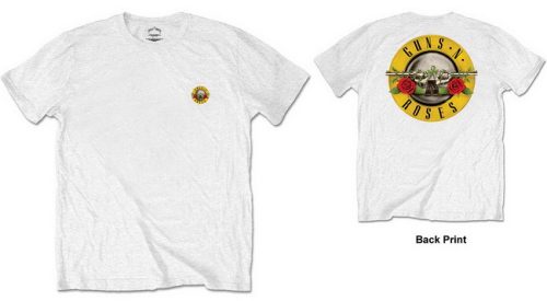 GUNS N' ROSES: Logo Pocket (white) (póló)
