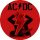 AC/DC: Angus Power Up (nagy jelvény, 3,7 cm) 