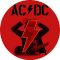 AC/DC: Angus Power Up (nagy jelvény, 3,7 cm) 