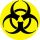 BIOHAZARD (nagy jelvény, 3,7 cm) 