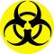 BIOHAZARD (nagy jelvény, 3,7 cm) 