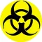 BIOHAZARD (nagy jelvény, 3,7 cm) 