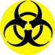 BIOHAZARD (nagy jelvény, 3,7 cm) 