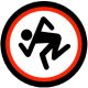 D.R.I.: Logo (nagy jelvény, 3,7 cm) 