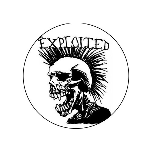 EXPLOITED: Skull (nagy jelvény, 3,7 cm) EXPLOITED: Skull (nagy jelvény, 3,7 cm)