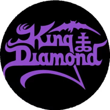KING DIAMOND: Logo (nagy jelvény, 3,7 cm) 