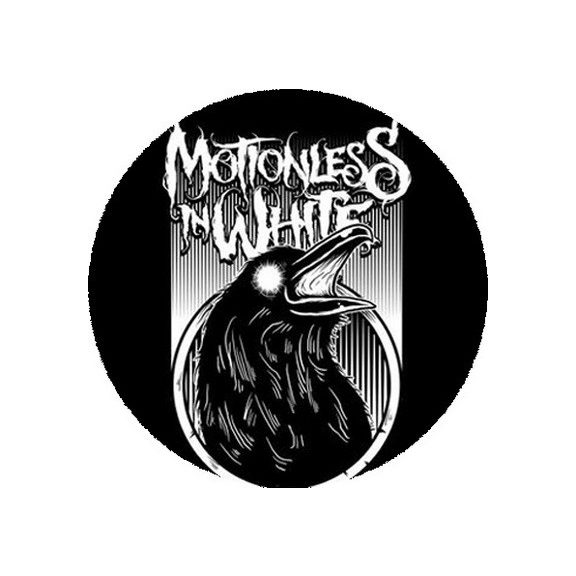 MOTIONLESS IN WHITE: Raven (nagy jelvény, 3,7 cm) MOTIONLESS IN WHITE: Raven (nagy jelvény, 3,7 cm)