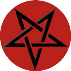 PENTAGRAM (nagy jelvény, 3,7 cm) 