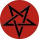 PENTAGRAM (nagy jelvény, 3,7 cm) 