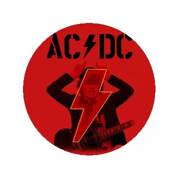 AC/DC: Angus Power Up (jelvény, 2,5 cm) 