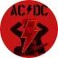 AC/DC: Angus Power Up (jelvény, 2,5 cm) 
