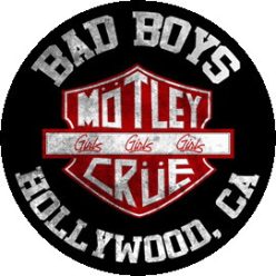 MÖTLEY CRÜE: Bad Boys (jelvény, 2,5 cm) 
