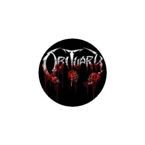 OBITUARY: Logo Skulls (jelvény, 2,5 cm) OBITUARY: Logo Skulls (jelvény, 2,5 cm)