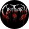 OBITUARY: Logo Skulls (jelvény, 2,5 cm) 