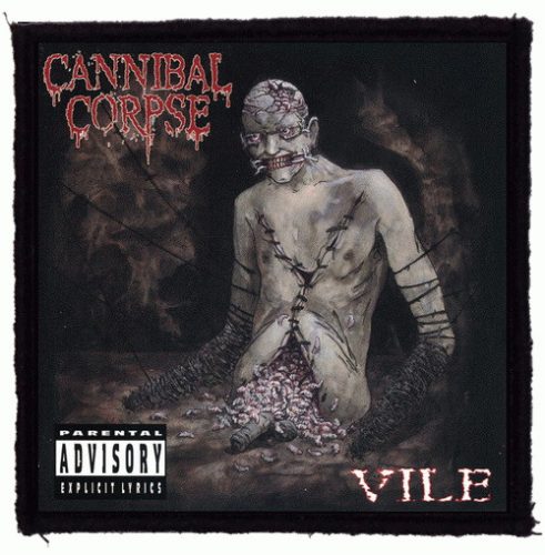 CANNIBAL CORPSE: Vile (9,5 cm x 9,5 cm) (felvarró)