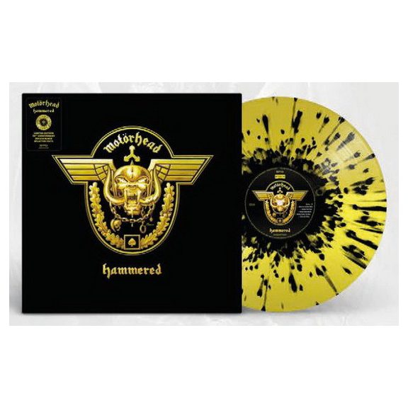 MOTORHEAD: Hammered (LP, gold/black splatter) MOTORHEAD: Hammered (LP, gold/black splatter)