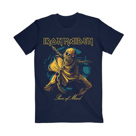IRON MAIDEN: Piece Of Mind Gold (navy) (póló) IRON MAIDEN: Piece Of Mind Gold (navy) (póló)