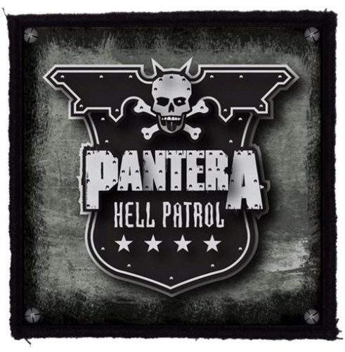 PANTERA: Hell Patrol (9,5 cm x 9,5 cm) (felvarró) 