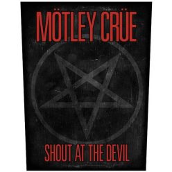   MÖTLEY CRÜE: Shout At The Devil Pentagram (hátfelvarró / backpatch)