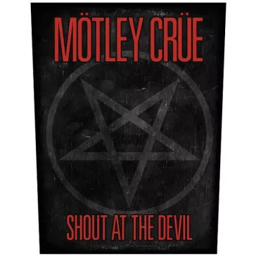   MÖTLEY CRÜE: Shout At The Devil Pentagram (hátfelvarró / backpatch)