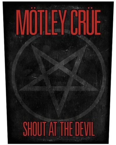 MÖTLEY CRÜE: Shout At The Devil Pentagram (hátfelvarró / backpatch)
