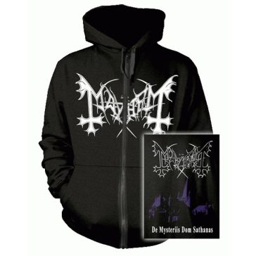 MAYHEM: De Mysteriis (kapucnis pulóver, cipzáros)