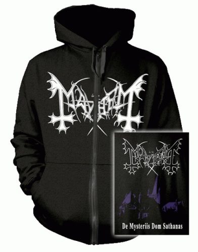 MAYHEM: De Mysteriis (kapucnis pulóver, cipzáros)