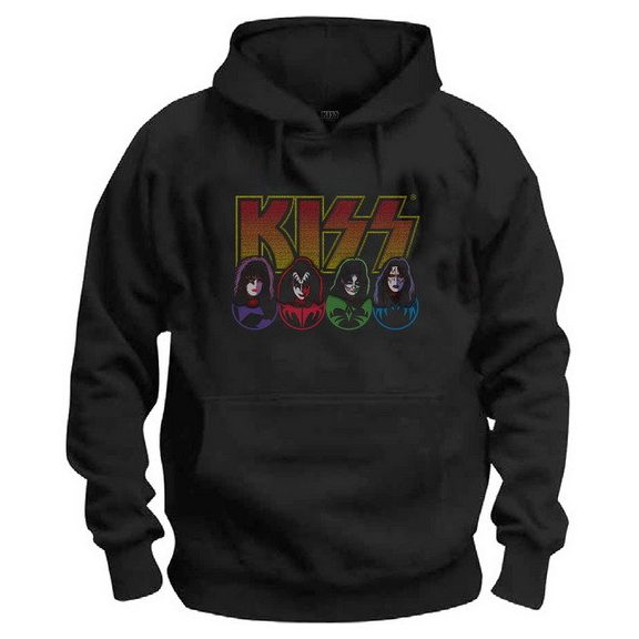 KISS: Logo, Faces & Icons (kapucnis pulóver, bebújós) KISS: Logo, Faces & Icons (kapucnis pulóver, bebújós)