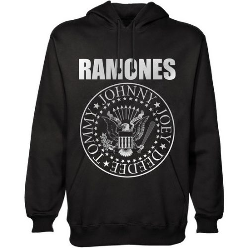 RAMONES: Logo Presidental Seal (kapucnis pulóver, bebújós) 