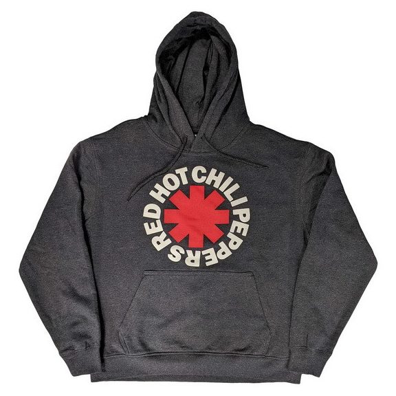 RED HOT CHILI PEPPERS: Logo Asterisk szürke kapucnis pulóver, bebújós) RED HOT CHILI PEPPERS: Logo Asterisk szürke kapucnis pulóver, bebújós)