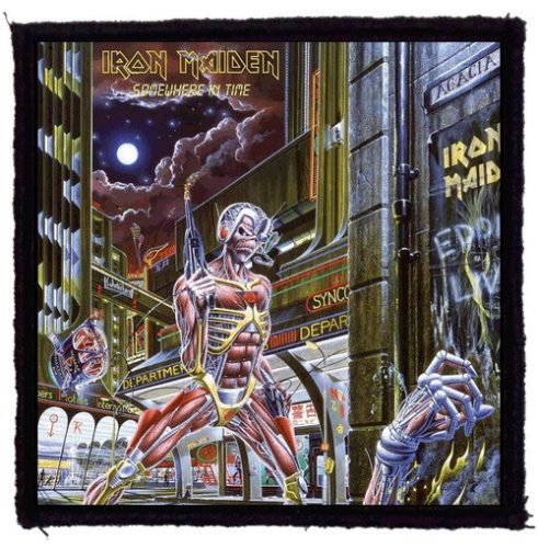 IRON MAIDEN: Somewhere In Time (9,5 cm x 9,5 cm) (felvarró) 
