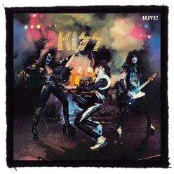 KISS: Alive 1. (9,5 cm x 9,5 cm) (felvarró) 