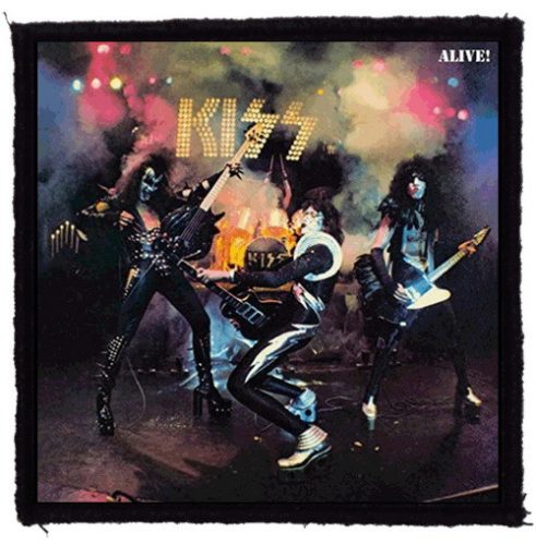 KISS: Alive 1. (9,5 cm x 9,5 cm) (felvarró) 