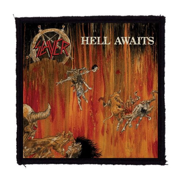 SLAYER: Hell Awaits (9,5 cm x 9,5 cm) (felvarró) SLAYER: Hell Awaits (9,5 cm x 9,5 cm) (felvarró)