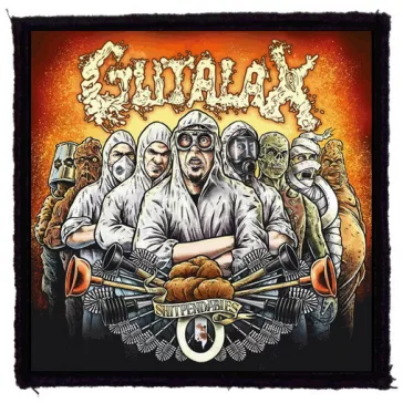 GUTALAX: Shitpendables (9,5 cm x 9,5 cm) (felvarró) 