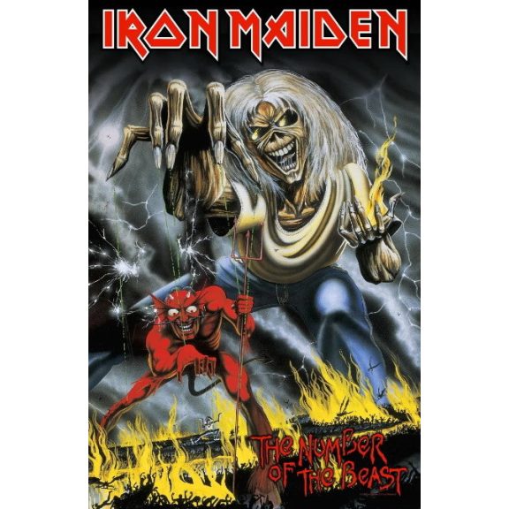 IRON MAIDEN: Number Of The Beast (zászló) IRON MAIDEN: Number Of The Beast (zászló)