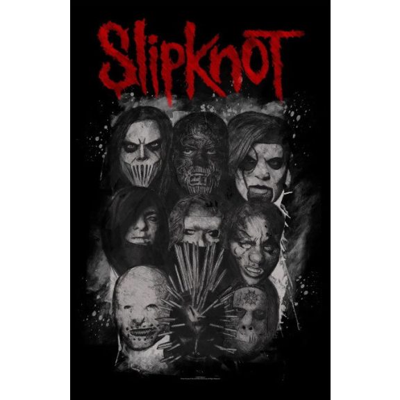 SLIPKNOT: Masks (zászló, 65x106 cm) SLIPKNOT: Masks (zászló, 65x106 cm)