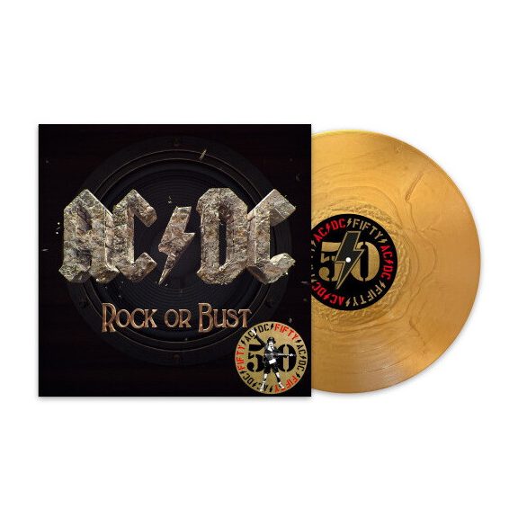 AC/DC: Rock Or Bust - AC/DC 50 (LP, gold metallic) AC/DC: Rock Or Bust - AC/DC 50 (LP, gold metallic)