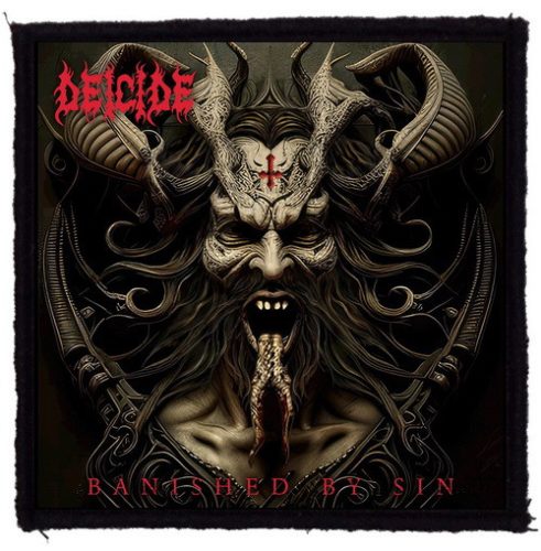 DEICIDE: Banished By Sin (9,5 cm x 9,5 cm) (felvarró) 