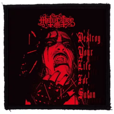   MUTIILATION: Destroy Your Life For Satan (9,5 cm x 9,5 cm) (felvarró) 