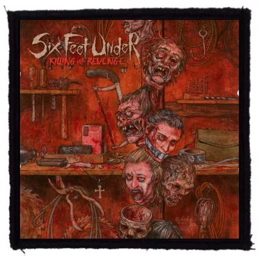   SIX FEET UNDER: Killing For Revenge (9,5 cm x 9,5 cm) (felvarró) 