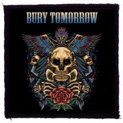BURY TOMORROW: Skull Rose (9,5 cm x 9,5 cm) (felvarró) 