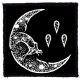 CURRENTS: Moon (9,5 cm x 9,5 cm) (felvarró) 