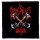DYING FETUS: Die With Integrity (9,5 cm x 9,5 cm) (felvarró) 