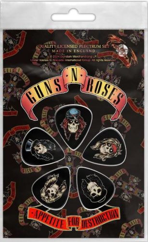 GUNS N' ROSES - Appetite For Destruction (5 db pengető, 1 mm vastag) 