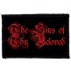 THE SINS OF THY BELOVED: Logo (9,5 cm x 6,5 cm) (felvarró) 